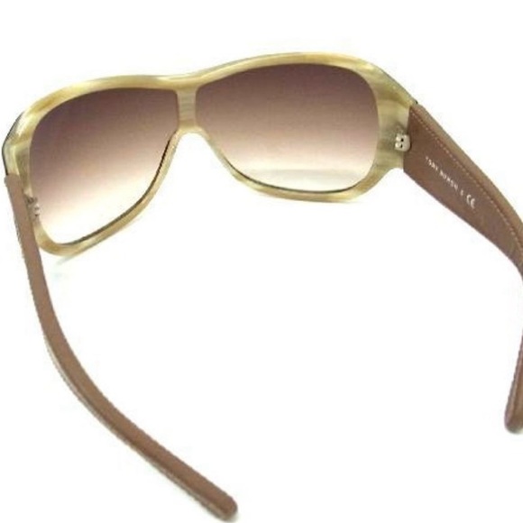 Tory Burch brown leather wraparound sunglasses TY7002Q - Picture 5 of 7
